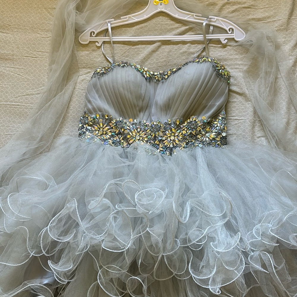 Gray Prom dress